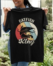 Vintage Retro Catfish King Shirt Catfishing Farmer Gift Idea Classic T-Shirt apparel-classic-tshirt-lifestyle-front-130
