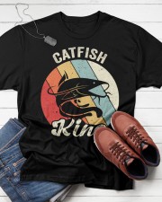 Vintage Retro Catfish King Shirt Catfishing Farmer Gift Idea Classic T-Shirt apparel-classic-tshirt-lifestyle-front-216
