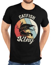 Vintage Retro Catfish King Shirt Catfishing Farmer Gift Idea Classic T-Shirt custom-t-shirts-classic-lifestyle-front-196