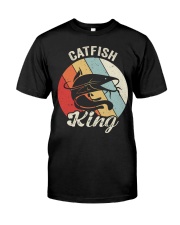 Vintage Retro Catfish King Shirt Catfishing Farmer Gift Idea Classic T-Shirt front
