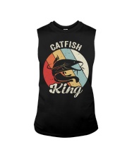 Vintage Retro Catfish King Shirt Catfishing Farmer Gift Idea Sleeveless Tee tile