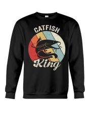 Vintage Retro Catfish King Shirt Catfishing Farmer Gift Idea Crewneck Sweatshirt tile