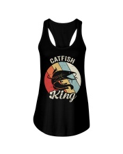 Vintage Retro Catfish King Shirt Catfishing Farmer Gift Idea Ladies Flowy Tank tile