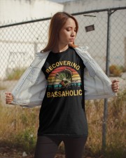 Vintage Retro Recovering Bassaholic Bass Fishing Lover Classic T-Shirt apparel-classic-tshirt-lifestyle-07