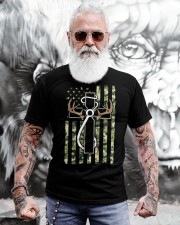 Hunting Fishing Faith Christian Hunter Fisherman Camo Usa Classic T-Shirt apparel-classic-tshirt-lifestyle-front-268