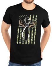 Hunting Fishing Faith Christian Hunter Fisherman Camo Usa Classic T-Shirt custom-t-shirts-classic-lifestyle-front-196