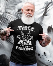 I Like Hunting Fishing Maybe 3 People Funny Hunter Classic T-Shirt apparel-classic-tshirt-lifestyle-front-267