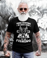 I Like Hunting Fishing Maybe 3 People Funny Hunter Classic T-Shirt apparel-classic-tshirt-lifestyle-front-268