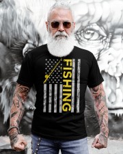 American Flag Fishing Rod Usa Classic T-Shirt apparel-classic-tshirt-lifestyle-front-268