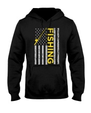 American Flag Fishing Rod Usa Hooded Sweatshirt tile