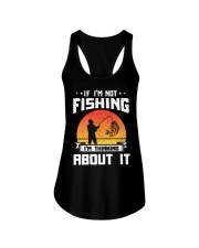 If I’m Not Fishing I’m Thinking About It Fly Fishing Ladies Flowy Tank tile