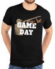 Hunting Game Hunters Game Day With Ducks Hunter’s Gift Classic T-Shirt custom-t-shirts-classic-lifestyle-front-196