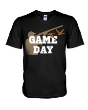 Hunting Game Hunters Game Day With Ducks Hunter’s Gift V-Neck T-Shirt tile