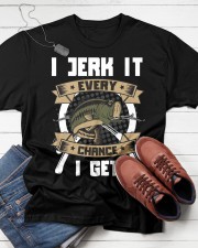 I Jerk It Every Chance I Get Fly Fishing Classic T-Shirt apparel-classic-tshirt-lifestyle-front-216