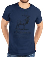 Elkoholism Shirt Elk Hunting Shirt Hunter Lovers T Shirt Classic T-Shirt custom-t-shirts-classic-lifestyle-front-196