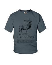 Elkoholism Shirt Elk Hunting Shirt Hunter Lovers T Shirt Youth T-Shirt tile