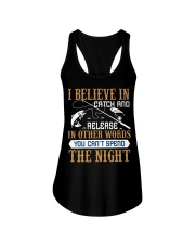 I Believe In Catch And Release Ladies Flowy Tank tile