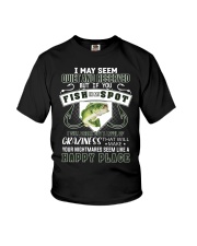 Fishing I May Seem Quiet And Reserved Youth T-Shirt tile
