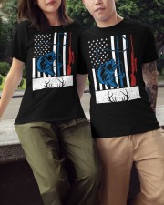 Retro Fishing And Hunting American Flag Deer Fish Lover Gift Tank Top Classic T-Shirt apparel-classic-tshirt-lifestyle-front-147