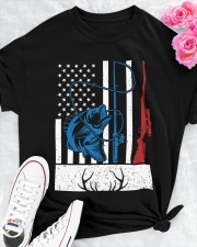Retro Fishing And Hunting American Flag Deer Fish Lover Gift Tank Top Classic T-Shirt apparel-classic-tshirt-lifestyle-front-192