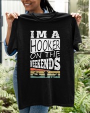 I'm a Hooker on The Weekends Classic T-Shirt apparel-classic-tshirt-lifestyle-front-130
