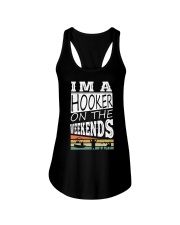 I'm a Hooker on The Weekends Ladies Flowy Tank tile