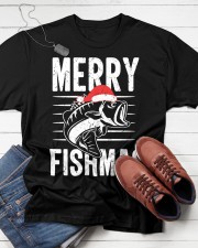 Merry Fishmas Funny Classic T-Shirt apparel-classic-tshirt-lifestyle-front-216