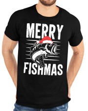 Merry Fishmas Funny Classic T-Shirt custom-t-shirts-classic-lifestyle-front-196