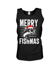 Merry Fishmas Funny Unisex Tank tile