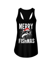 Merry Fishmas Funny Ladies Flowy Tank tile