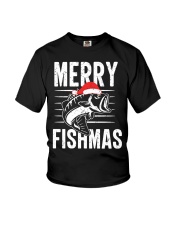 Merry Fishmas Funny Youth T-Shirt tile