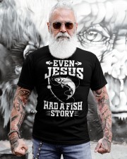 Fishing Gifts Even Jesus Had A Fish Story Funny Classic T-Shirt apparel-classic-tshirt-lifestyle-front-268
