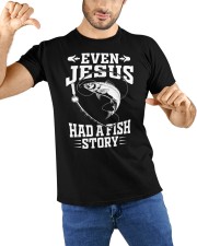 Fishing Gifts Even Jesus Had A Fish Story Funny Classic T-Shirt custom-t-shirts-classic-lifestyle-front-212
