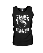 Fishing Gifts Even Jesus Had A Fish Story Funny Unisex Tank tile