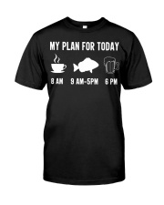 Funny Fishing Crappie Fish Angler My Plan For Today Premium Fit Mens Tee tile