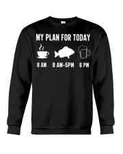 Funny Fishing Crappie Fish Angler My Plan For Today Crewneck Sweatshirt tile