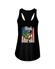 Reel Cool Dad Fishing American Ladies Flowy Tank tile