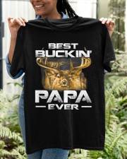 Best Buckin’ Papa Ever Tee Deer Hunting Bucking Father Classic T-Shirt apparel-classic-tshirt-lifestyle-front-130