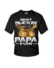 Best Buckin’ Papa Ever Tee Deer Hunting Bucking Father Youth T-Shirt tile