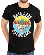 Bass Lake California Bass Fishing Classic T-Shirt custom-t-shirts-classic-lifestyle-front-196