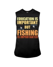 Education Is Important But Fishing Is Importanter Sleeveless Tee tile