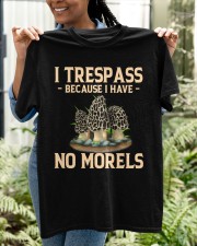 I Trespass Because I Have No Morels Mycology Mushroom Hunting Classic T-Shirt apparel-classic-tshirt-lifestyle-front-130