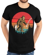Bassquatch Funny Bigfoot Fishing Outdoor Classic T-Shirt custom-t-shirts-classic-lifestyle-front-196