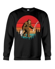 Bassquatch Funny Bigfoot Fishing Outdoor Crewneck Sweatshirt tile