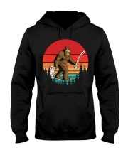 Bassquatch Funny Bigfoot Fishing Outdoor Hooded Sweatshirt tile