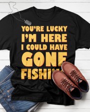 Funny Fishing Saying T-Shirt Classic T-Shirt apparel-classic-tshirt-lifestyle-front-216