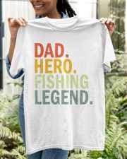 Fishing Dad Hero Vintage Retro Classic T-Shirt apparel-classic-tshirt-lifestyle-front-130