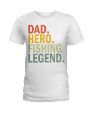Fishing Dad Hero Vintage Retro Ladies T-Shirt tile