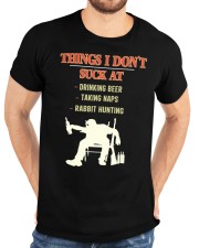 Rabbit Hunting Shirt Accessories Gear Funny Trapper Hunter Classic T-Shirt custom-t-shirts-classic-lifestyle-front-196