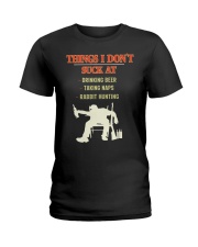 Rabbit Hunting Shirt Accessories Gear Funny Trapper Hunter Ladies T-Shirt tile
